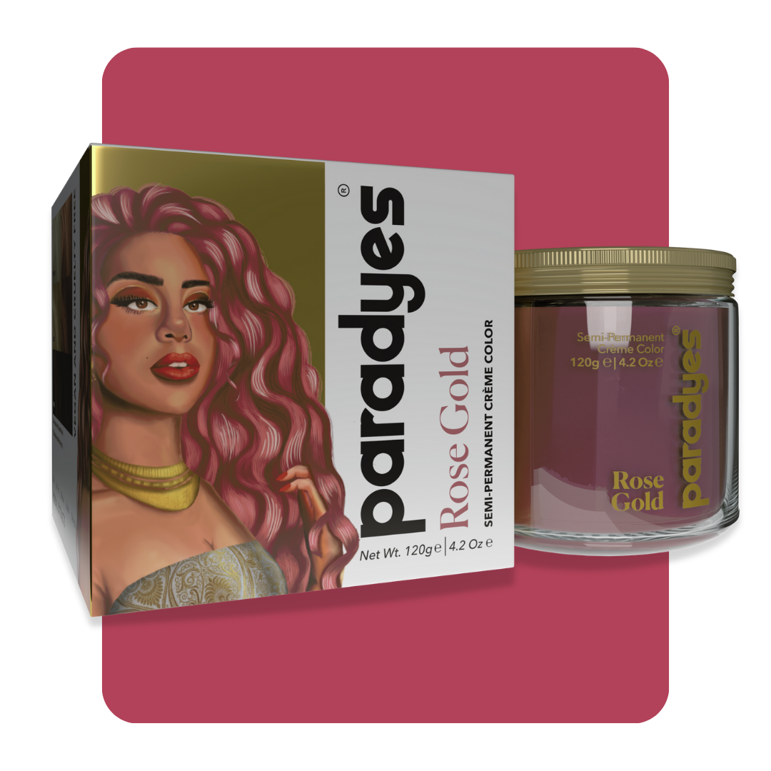 Rose Gold Semi-Permanent Hair Color Paradyes