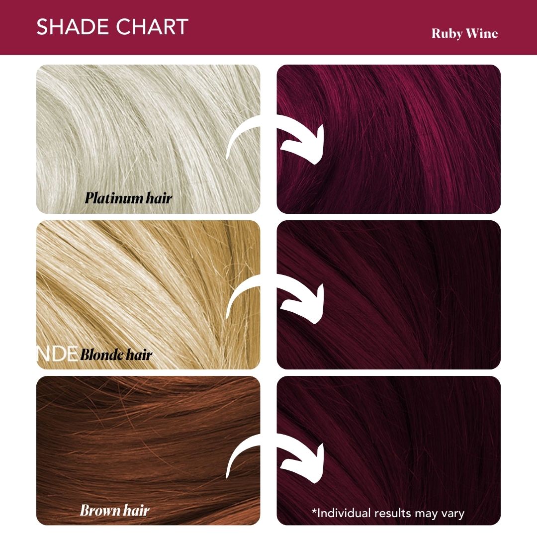 Ruby Wine Hair Color Kit | Lasts 8+ washes Paradyes