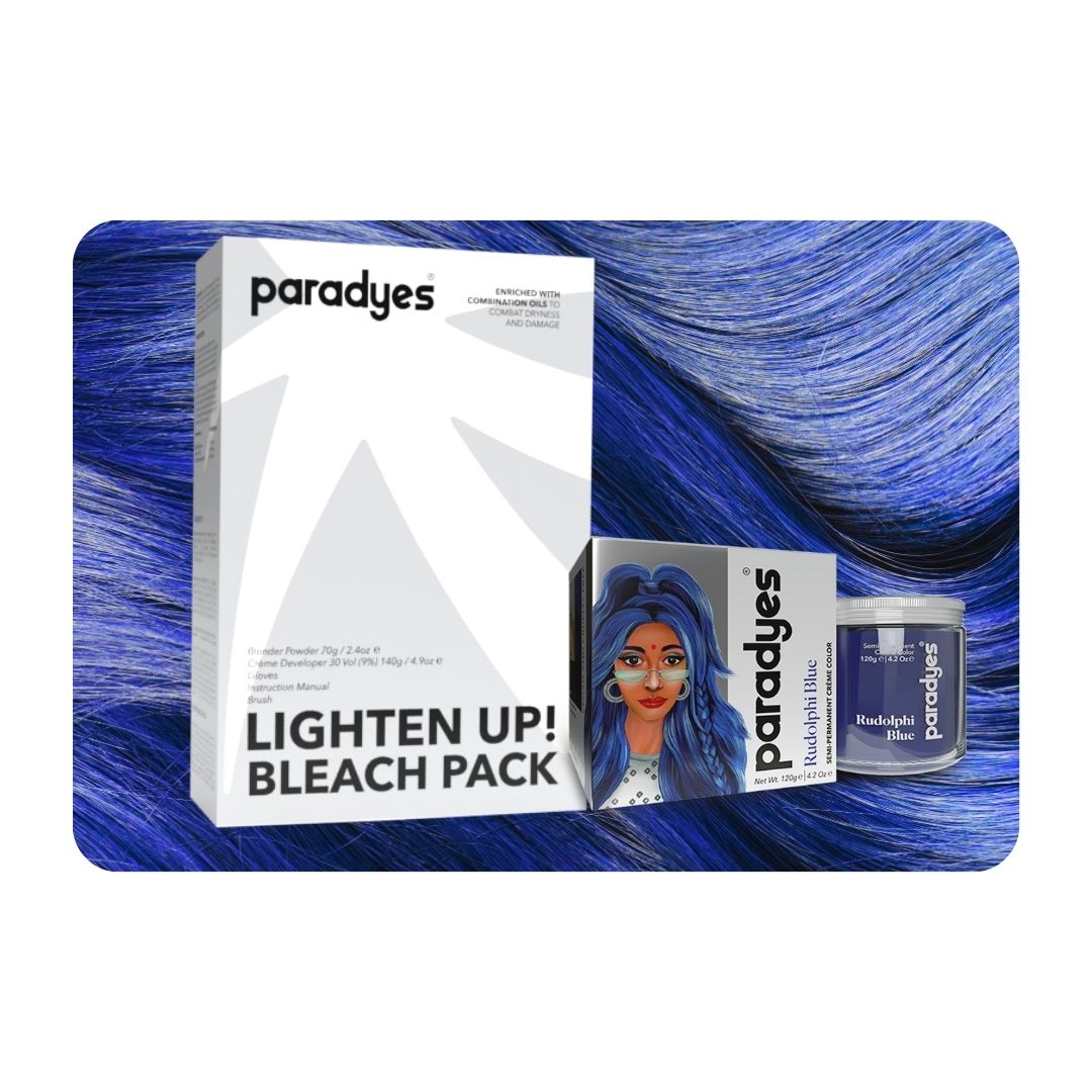 Rudolphi Blue + Lighten Up! Bleach Pack