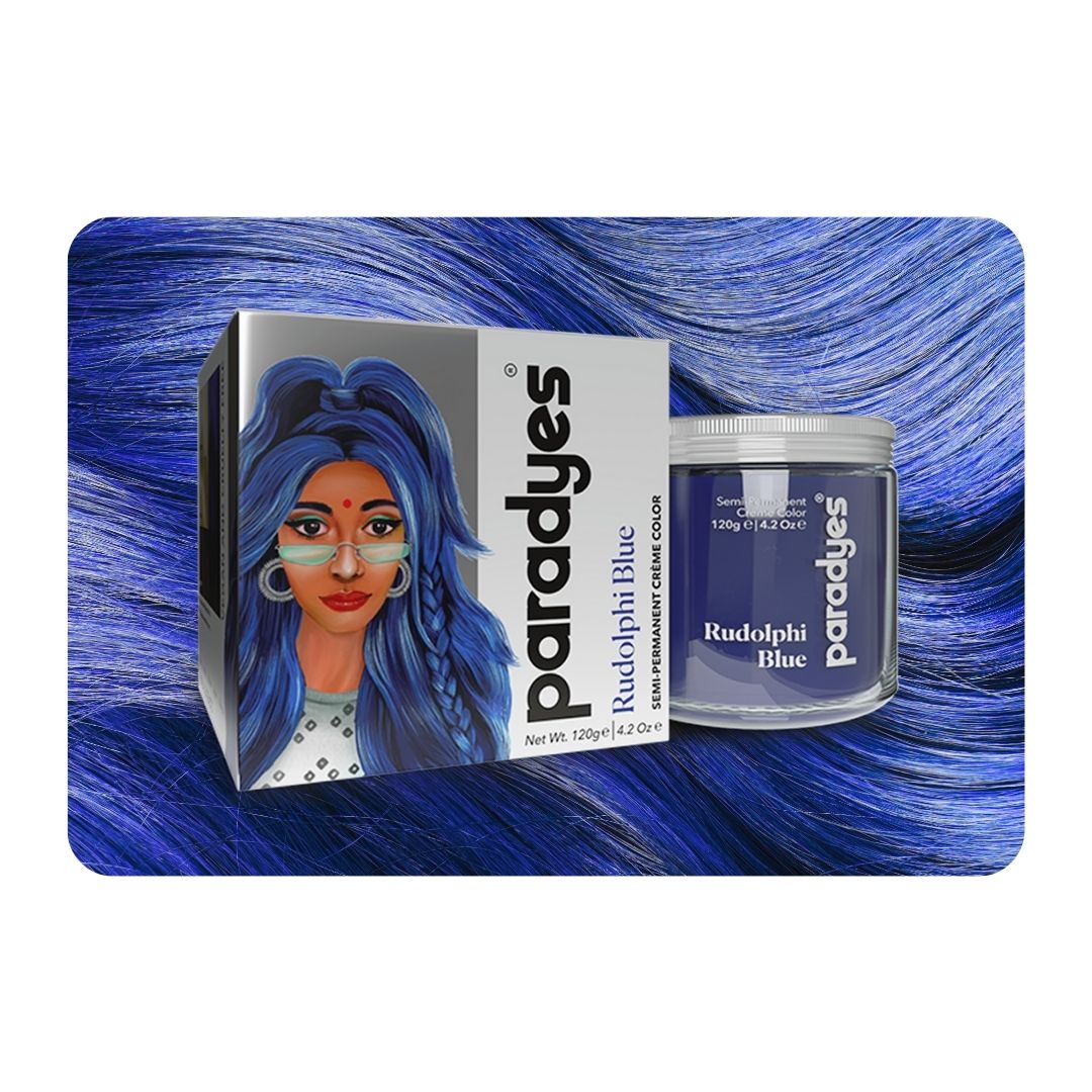 Rudolphi Blue Semi-Permanent Hair Color