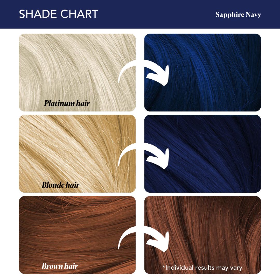 Sapphire Navy Semi-Permanent Hair Color Paradyes