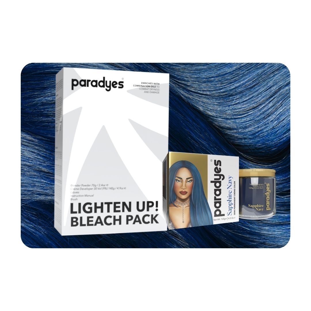 Sapphire Navy + Lighten Up! Bleach Pack