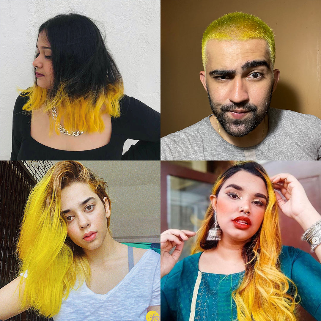 Saxony Yellow Semi-Permanent Hair Color Paradyes