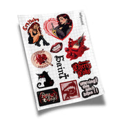 Vampy Red Sticker Sheet