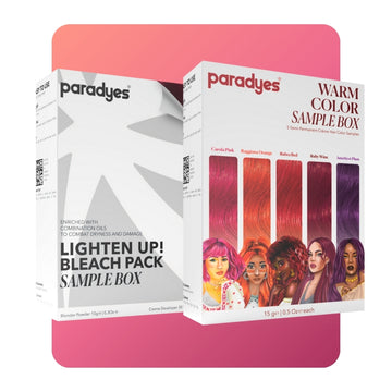 Lighten Up! Bleach Pack + Warm Hair Color Sample Box