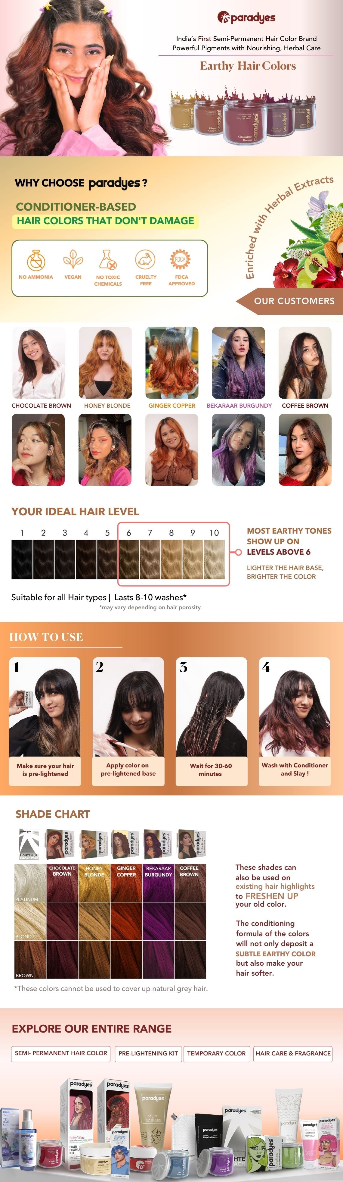 Chocolate Brown Semi-Permanent Hair Color