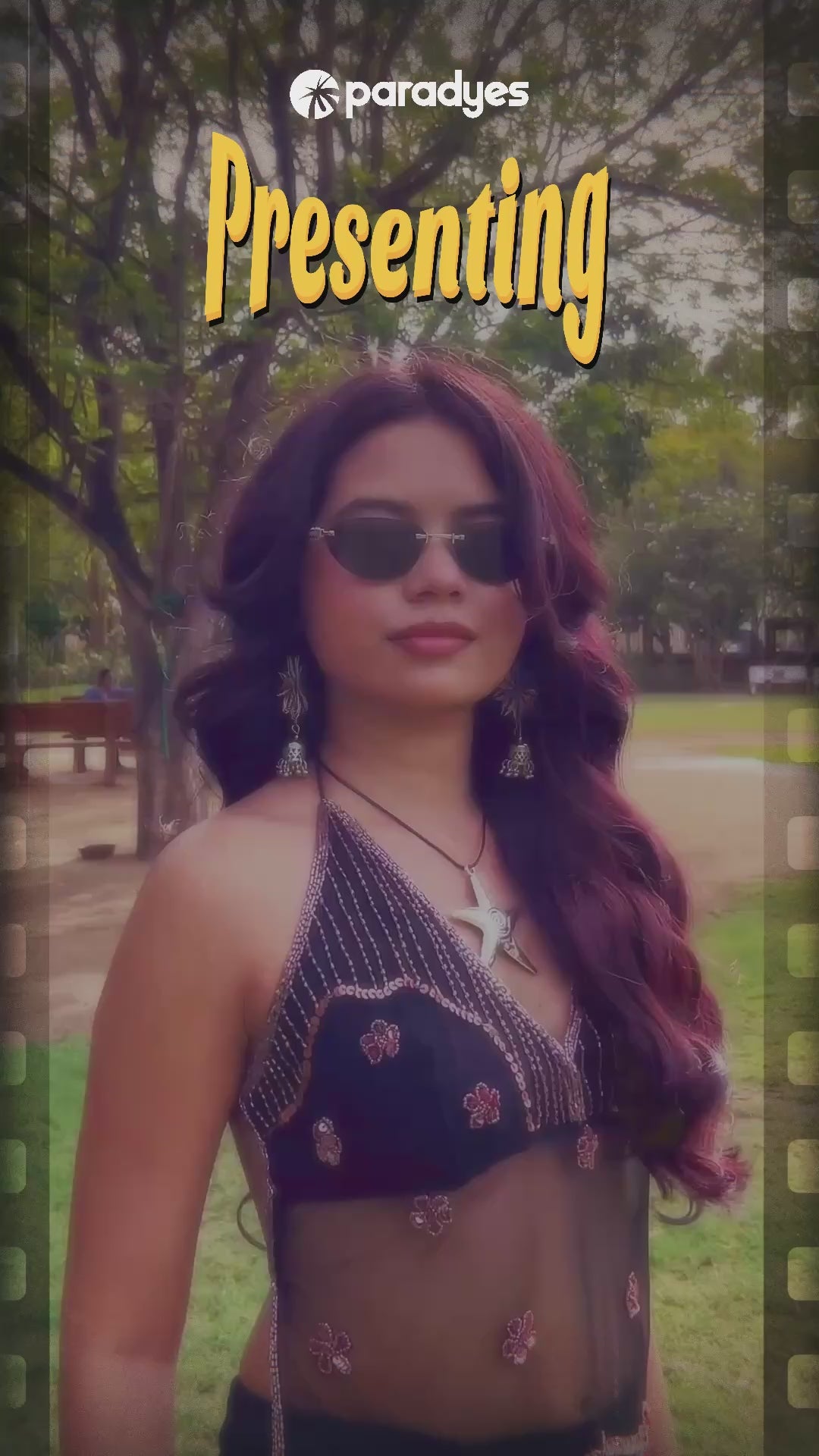 Load video: Berry Plum Glossy Hair Tint